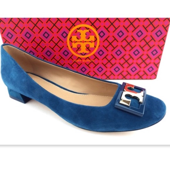 Tory Burch Shoes - Tory Burch Shoes. Flats. Blue. Size 7  Logo
